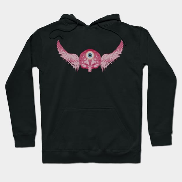 One Eye Brain Wings Hoodie by Manzo Carey